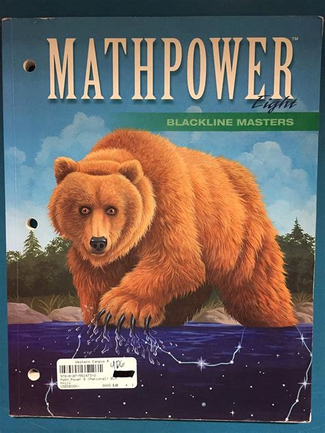 must be submitted with Unit Notebook. . Mathpower 8 blackline masters